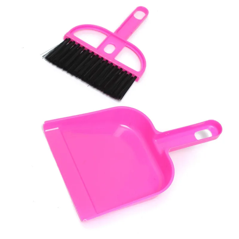 Mini Broom Dustpan Brush Set Soft Cleaning Sweeper Hand Dust Pan For Keyboard
