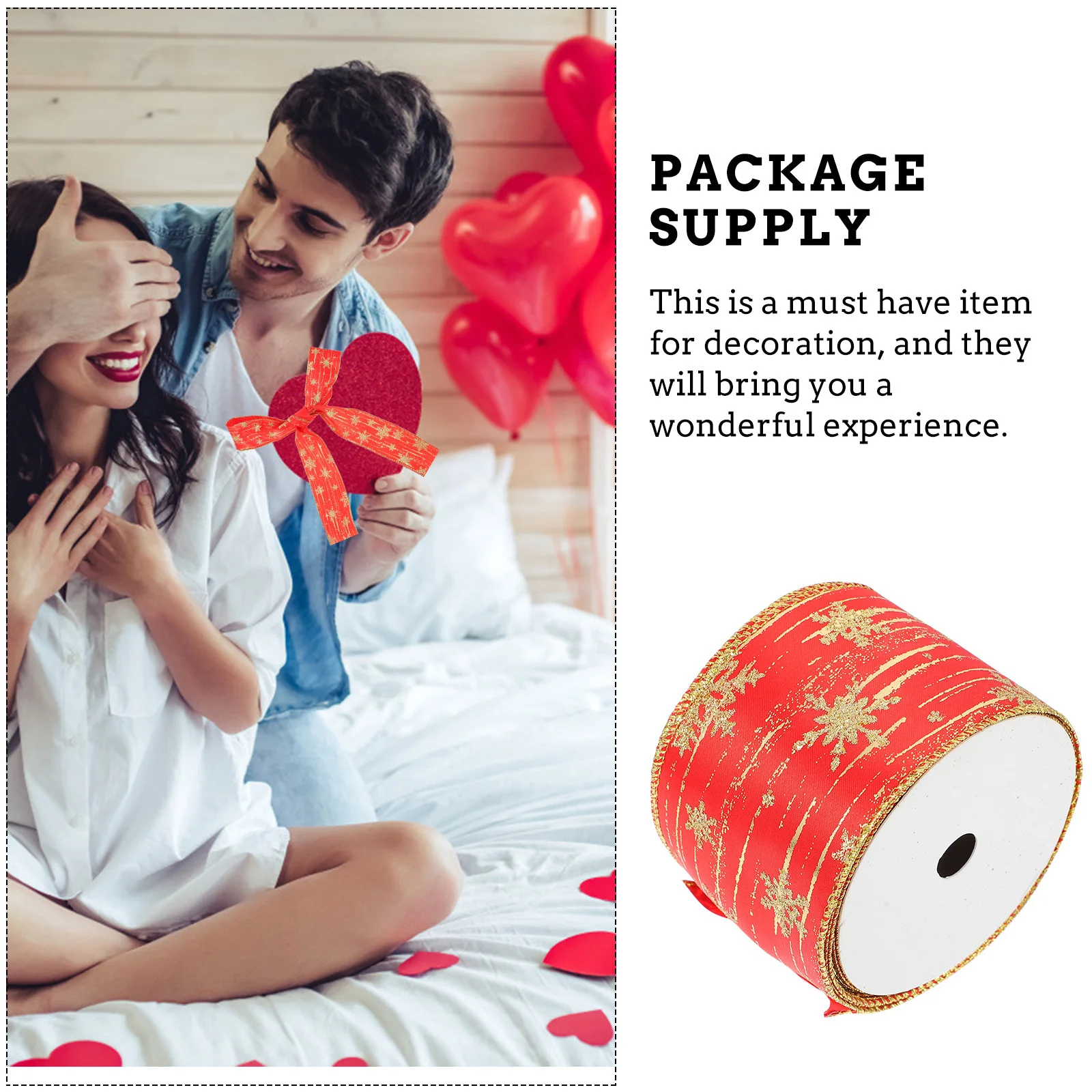 

1 Roll 10 Yards Christmas Tree Snowflake Design For Hair Bows Wrapping Craft Diy Printed Ribbon Gift Packaging Stair Handrail