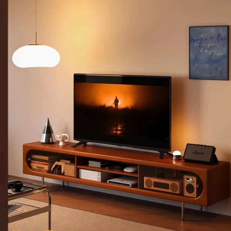 American Vintage Tv Stand Multi-functional Classic Living Room Space Saving Tv Stand Classic Muebles Para Hogar Home Furniture