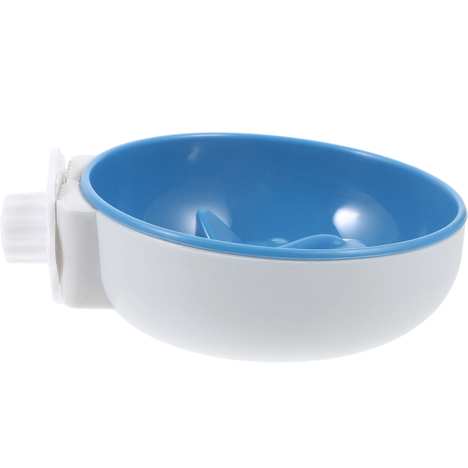 

Hanging Pet Bowl Small Dog Bowls Plastic Cat Feed Water Feeder Blue Color Lightweight Easy Cleanup Nonslip Perfect for Cage Dog