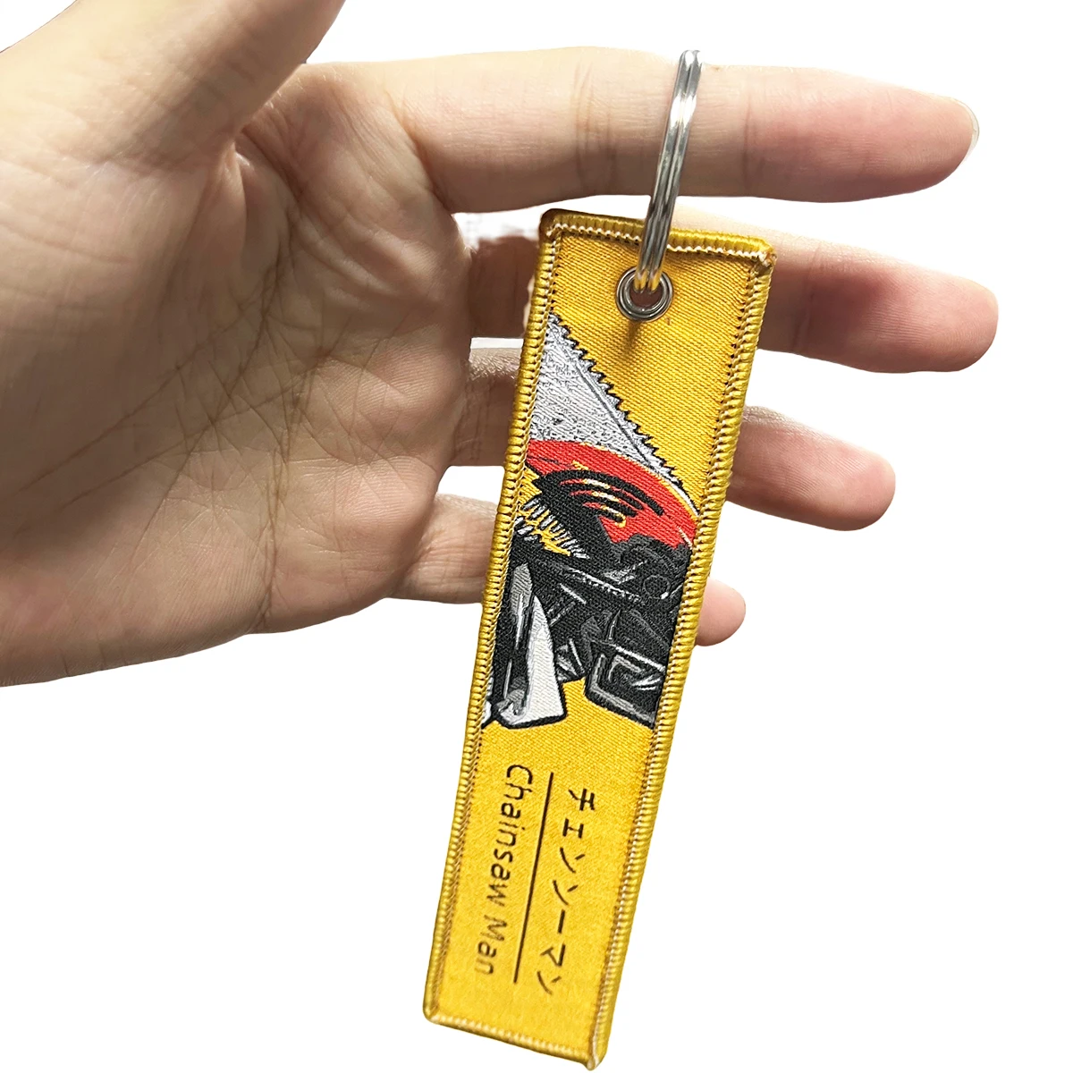 New Design Motorcycles Cars Anime Chain Jet Tags Embroidery Key Fobs for  Bag Backpack Keychain Fashion Key Ring Gift