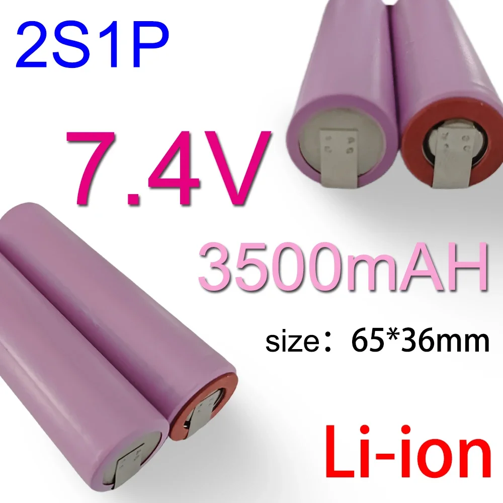 2S1P 3S1P 4S1P 5S1P 6S1P 18650 battery pack custom 18650 battery welding 3500mah battery pack 7.4V to 21.6V