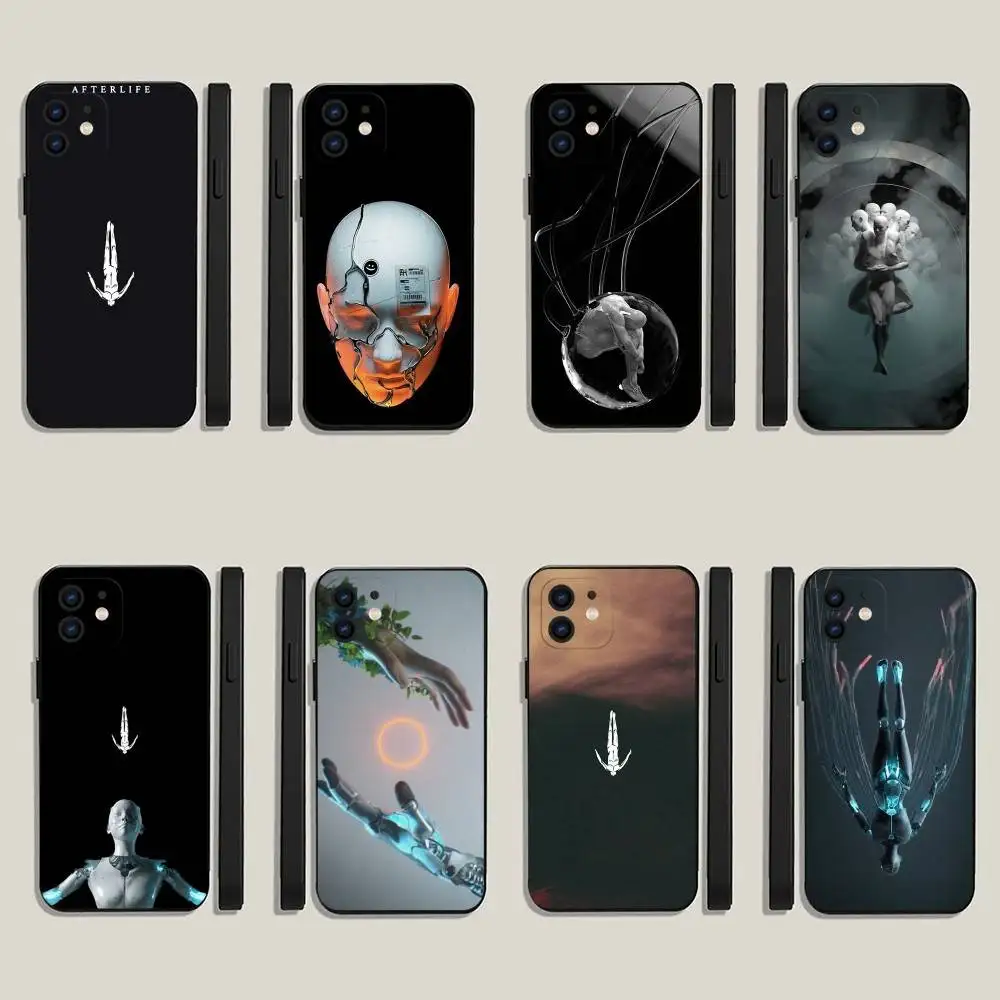 

DJ A-Afterlife Anyma Phone Case For iPhone16,15,14,13,12,11,Plus,Pro Max,XS,X,XR,SE,Mini,8,7 Soft Silicone Black Cover