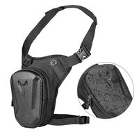 Sac latéral de jambe de moto, coque rigide EVA, sacs de taille décontractés pour l'extérieur, sac à main pour téléphone portable, sac banane de hanche, pochette pour clés de moto 1