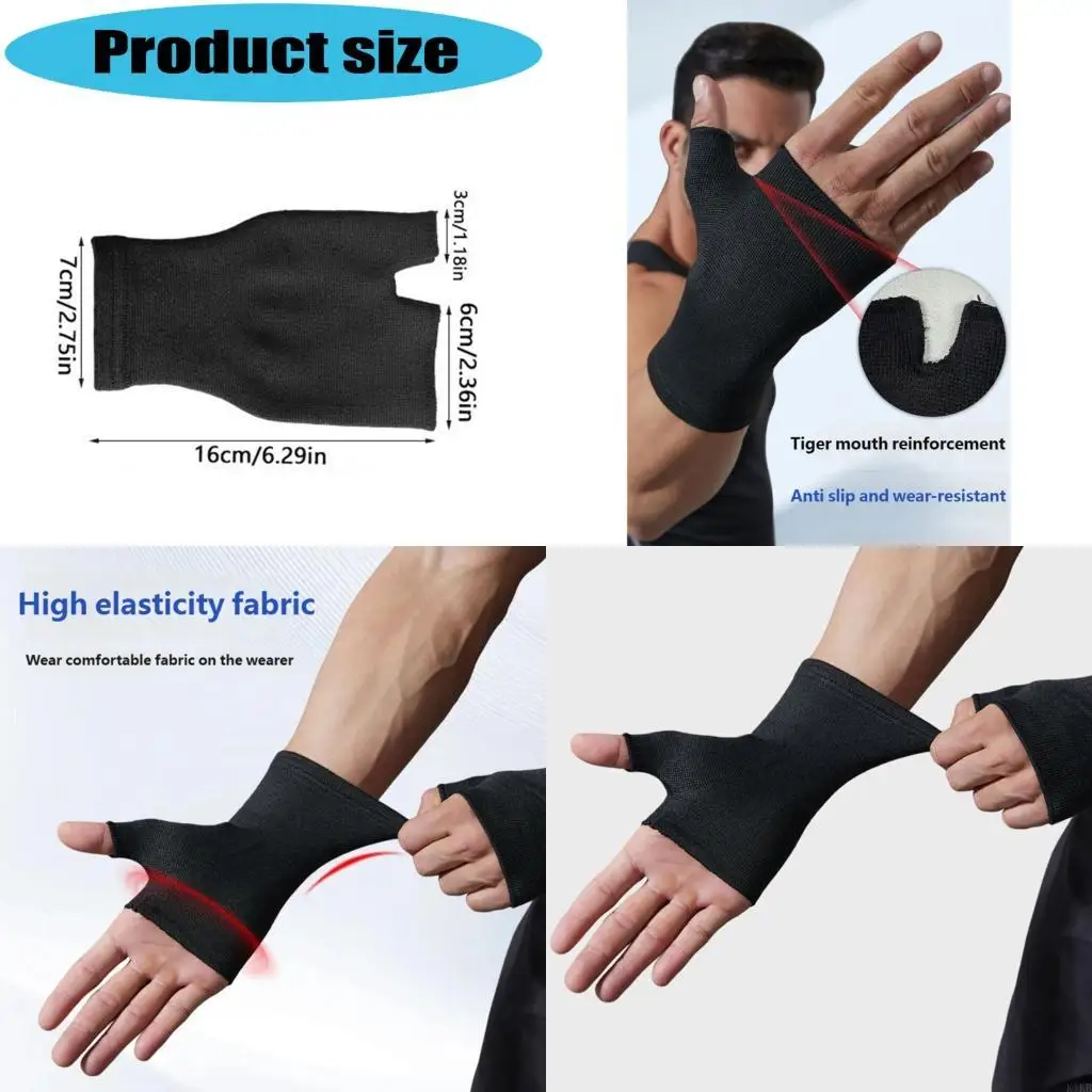 

Training Half Finger Gloves Offering Universal Fit For Cycling Teams And Fitness Enthusiasts Hand Wrist Support Brace