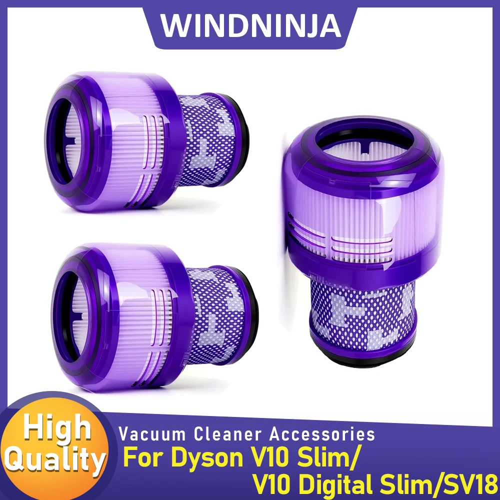 Waschbare HEPA-Filterteile, Ersatz, geeignet für Dyson V10 Slim V10 Digital Slim SV18 Handheld Wireless Roboterstaubsauger