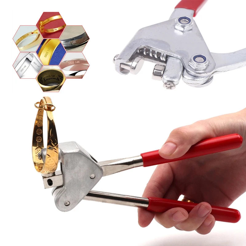 

45# Steel Professional Jewelry Engraving Pliers Metal Jewelry Letter Stamp Plier For Gold Silver Necklace Bracelet Stamping Tool