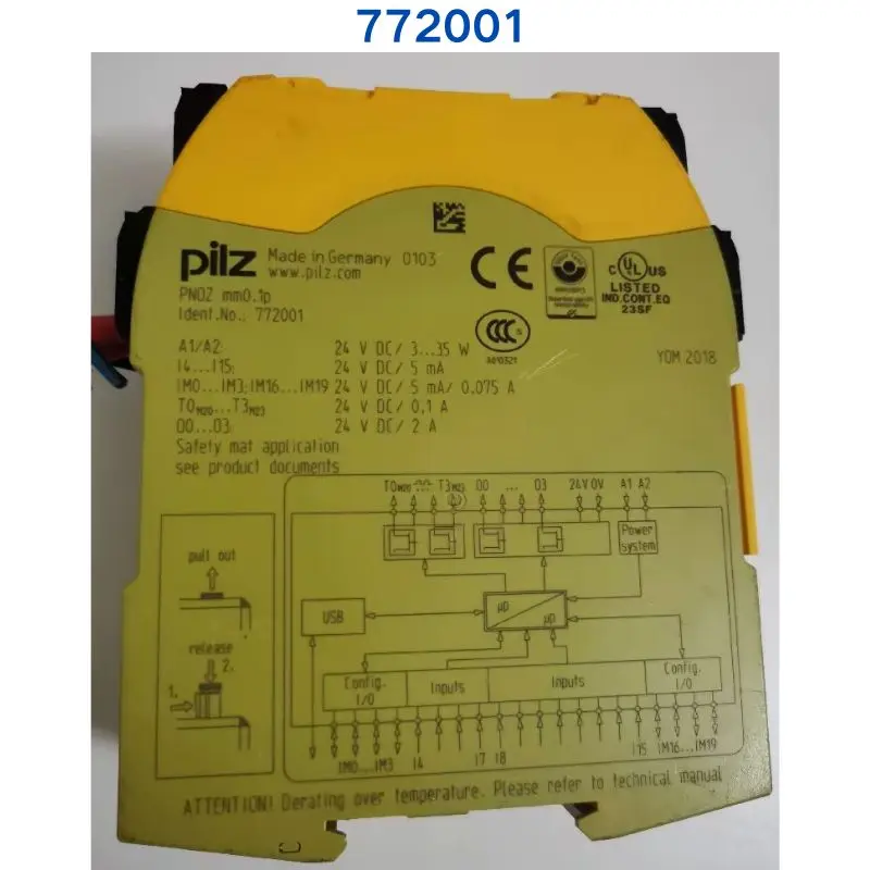 Second-hand test OK  PILZ relay  PNOZ mm0.1p  772001