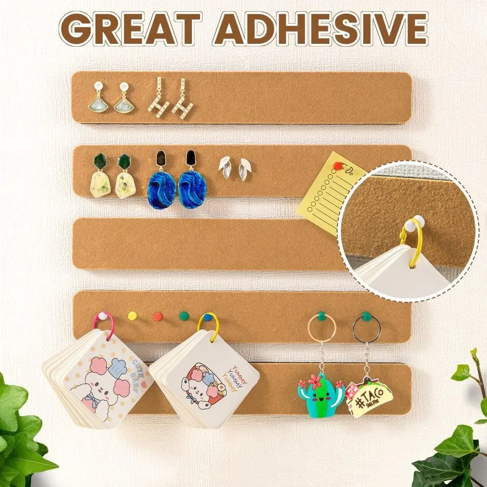 Самоклеящаяся пробковая доска из пробкового материала, безрамная самоклеящаяся подвесная доска для канцелярских кнопок, съемная настенная доска для сообщений
