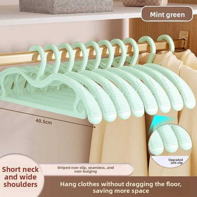 

Short Neck Traceless Clothes Hanger, Anti-Bump Non Slip Slim Hanger, New Compact Garment Hanger for Wardrobe Storage Home Use