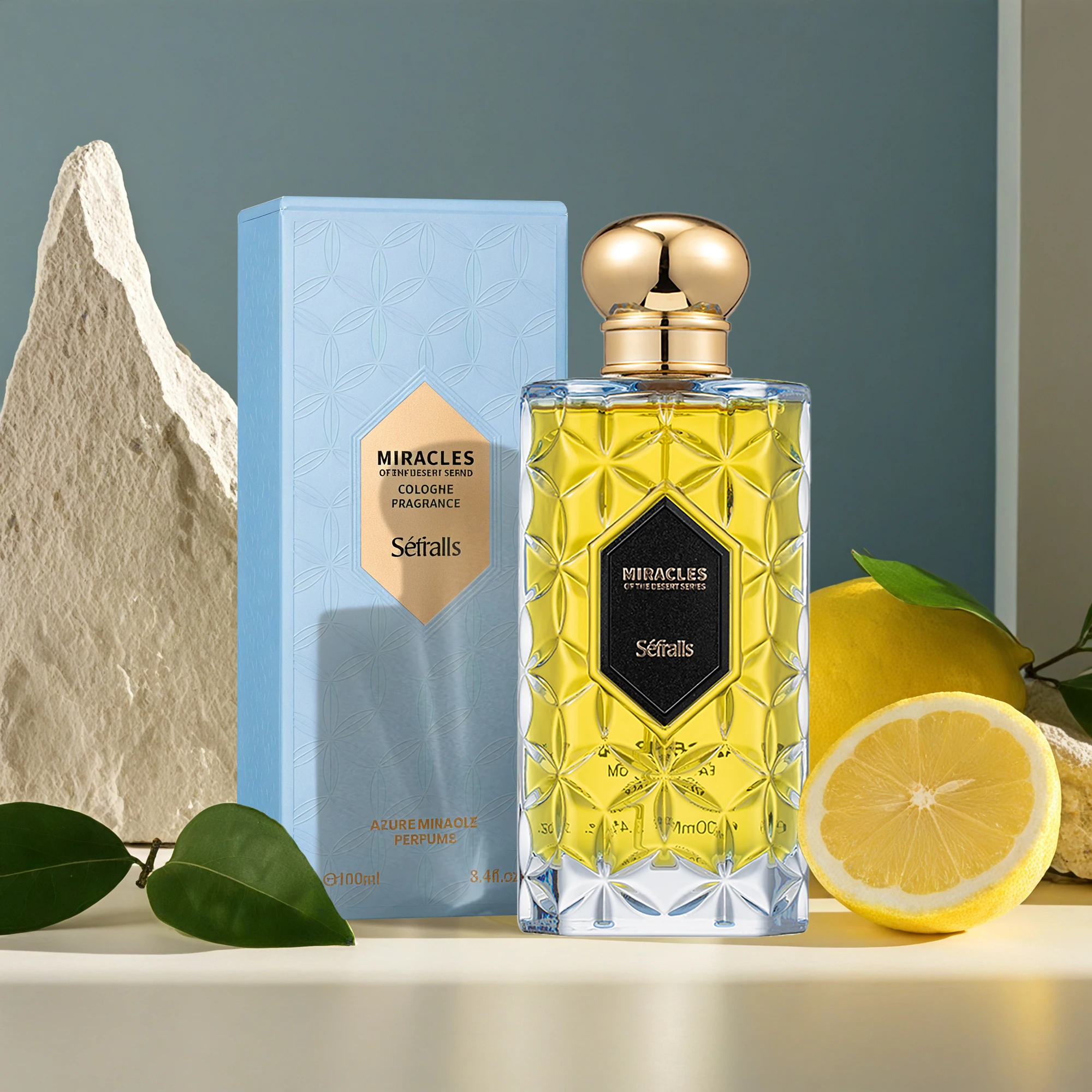 Séfralls Experience spring in a bottle The 100ml Azure Miracle perfume with a zesty lemon note awakens the lazy charm of spring