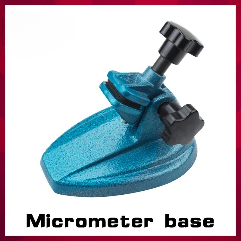 1pc Micrometer Stand Indicator Stand Micrometer Base Cast Iron Digital Micrometer Bracket Magnetic Holder