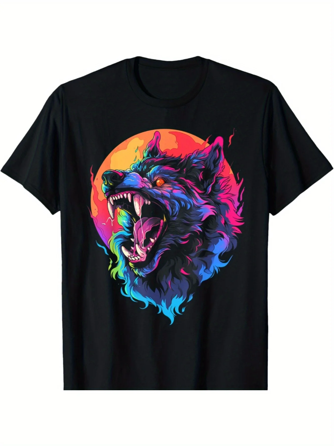 تي شيرت رعب بالذئب هيد للهالوين - تي شيرت كاجوال من Mythology Wolf Shifter Lycan