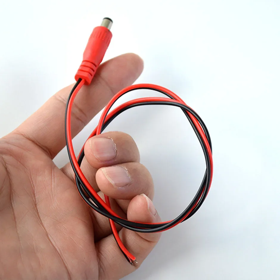 DC5.5 * 2.1mm Power Extension Cable Plug for Car Monitor Subwoofer Sound Reversing Image Display Backup Camera Power Cord