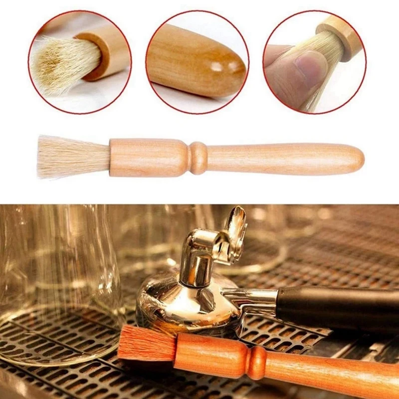 2X Coffee Machine Cleaning Set Coffee Grinder Brush Coffee Machine Group Head Cleaning Brush With Coffee Machine Filter