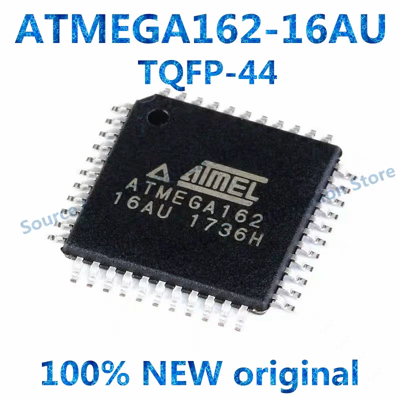 ATMEGA162-16AU Chip, 8-bit Microcontroller, 16K Flash, TQFP-44, 100% New