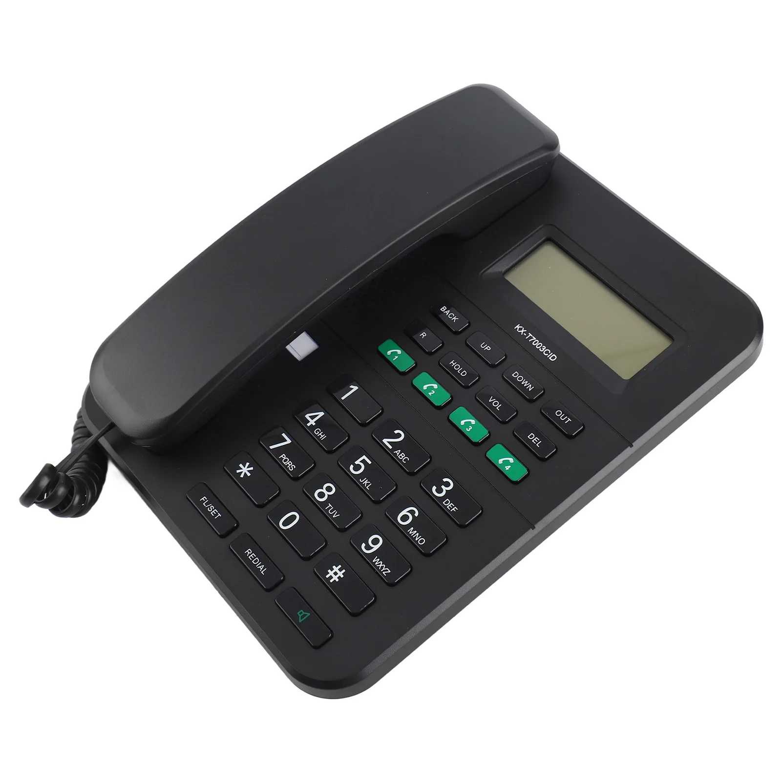 Corded Landline Phone 4 Levels Volume Stylish Caller  Levels LCD Brightness Corded Telephone HD 16 Bit Display for
