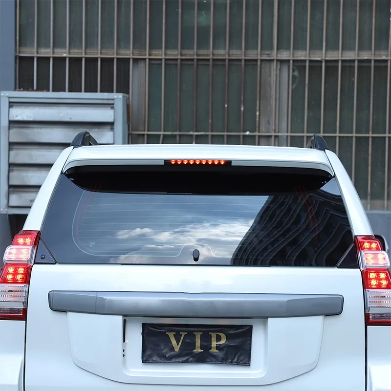 

metyoucar For Toyota Land Cruiser Prado 150 2010-2023 ABS Blackened Car High Mount Brake Light Cover Trim Car Accessories