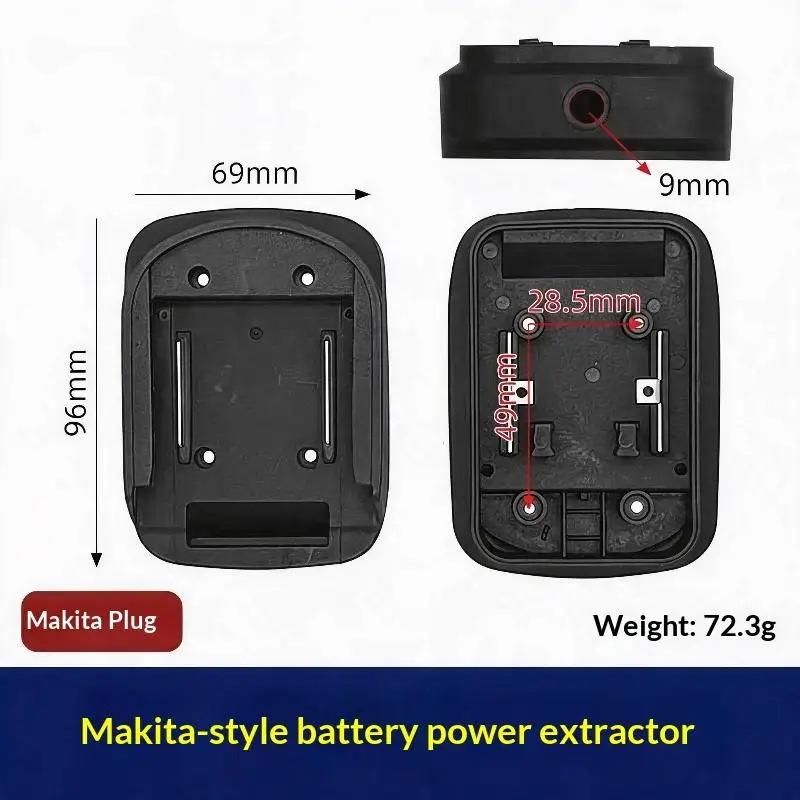 Compatible Lithium Battery Power Adapter Copper Alligator Clips For DIY Projects Power Tools Outdoor Use