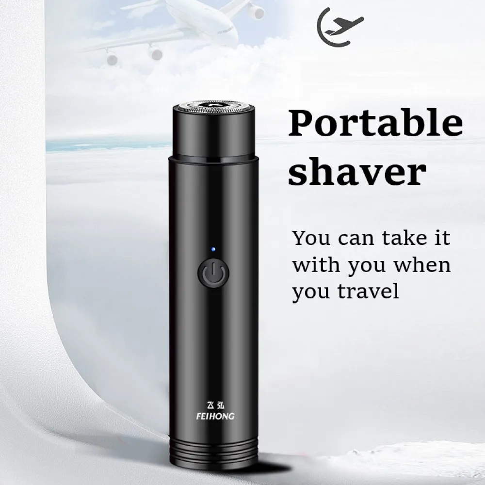Mini มีดโกนหนวดไฟฟ้าสำหรับผู้ชายมีดโกนหนวดไฟฟ้าแบบพกพามีด Beard USB ชาร์จผู้ชายเครื่องโกนหนวดใบหน้ามีดโกน