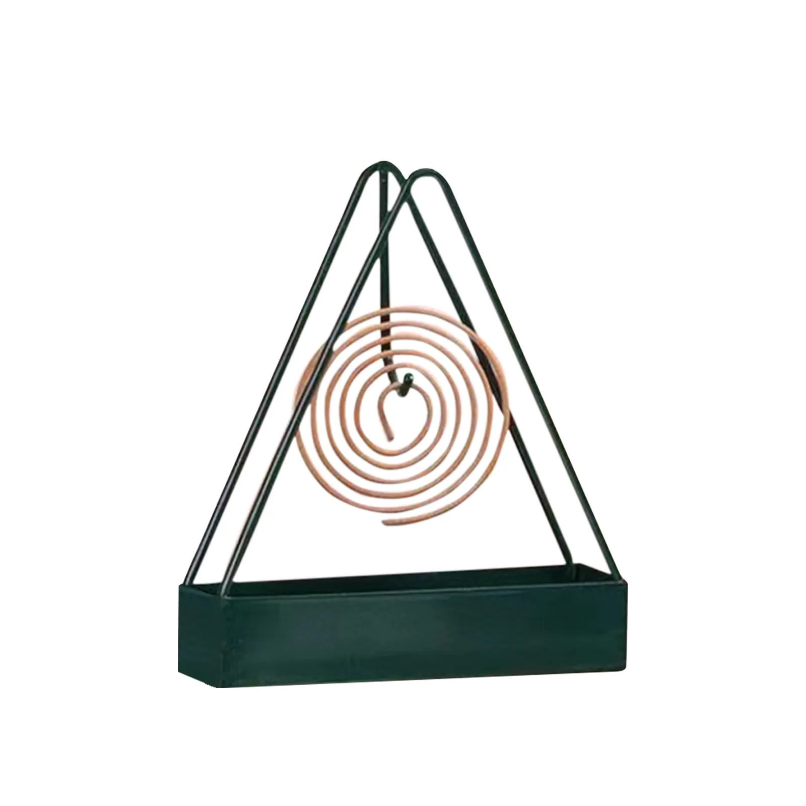 Iron Mosquito Coil Holder & Incense Burner Frame Incense Holders Coil Modern Repellent Incense Rack For Household Bedroom Patio
