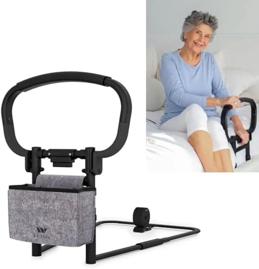 Sturdy Bed Rails for Elderly Adults Safety - Foldable & Adjustable Bed Rail - Supports up to 330lbs - Fit King, Queen, Full, Twin - Bed Guard Rail for Seniors
