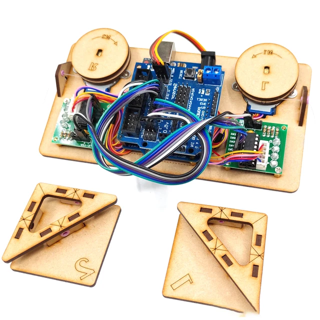 Robot do malowania ścian z kablem, ploterem, silnikiem do projektu robota Arduino, silnik krokowy do grafu polarnego, programowalny zestaw DIY