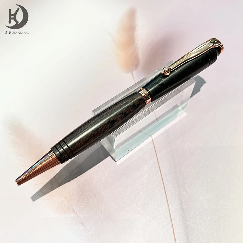 1 Stück 910 Luxus-Vintage-Kugelschreiber aus schmalem Sauerholz, Business-Büro-Stift, Geschenk, cooler, schöner Gelstift aus Holz für Männer und Frauen – Detail 4