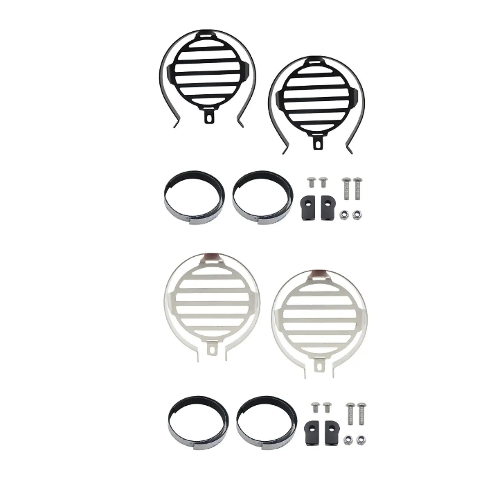 قطعتان من أغطية مصابيح الضباب للدراجات النارية تحل محل قطع الغيار الاحترافية