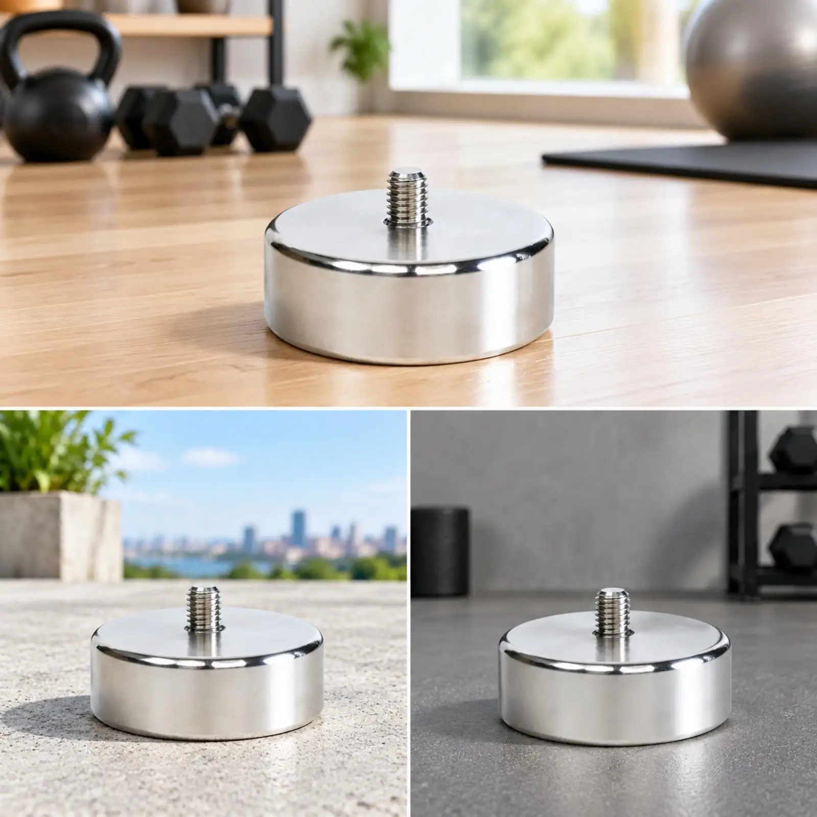 Sports Resistance Rope Fitness Bell Stainless Steel Compact Grip Trainer for Upper Body Strength Workouts