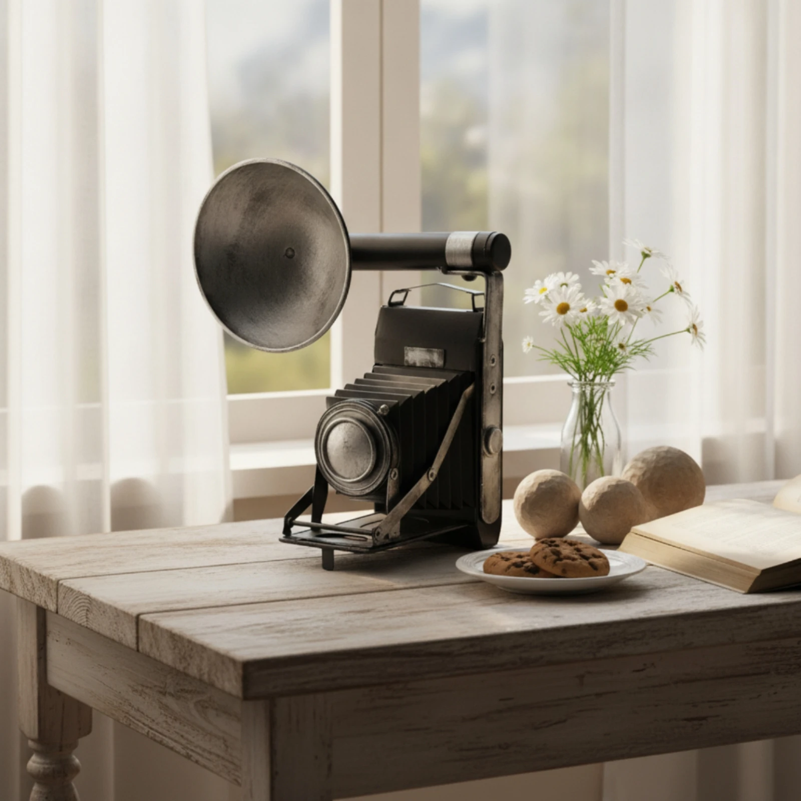 Camera Model Industrial Camera Model Decor Nostalgic Decorative Object Metal for Collectors, Shelf, Office