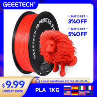 GEEETECH 3D Printing Materials PLA Filament For FDM 3D Printer 1 Kg (2.2lbs) Vacuum Packaging 1.75mm +-0.03mm