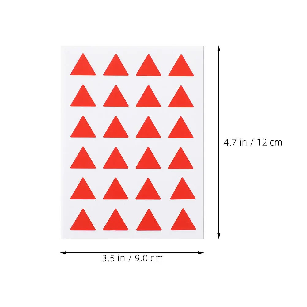 576pcs Triangle Shaped Label Stickers Adhesive Classification Decals For Books Files Notes Diy Marking Labels Notebook