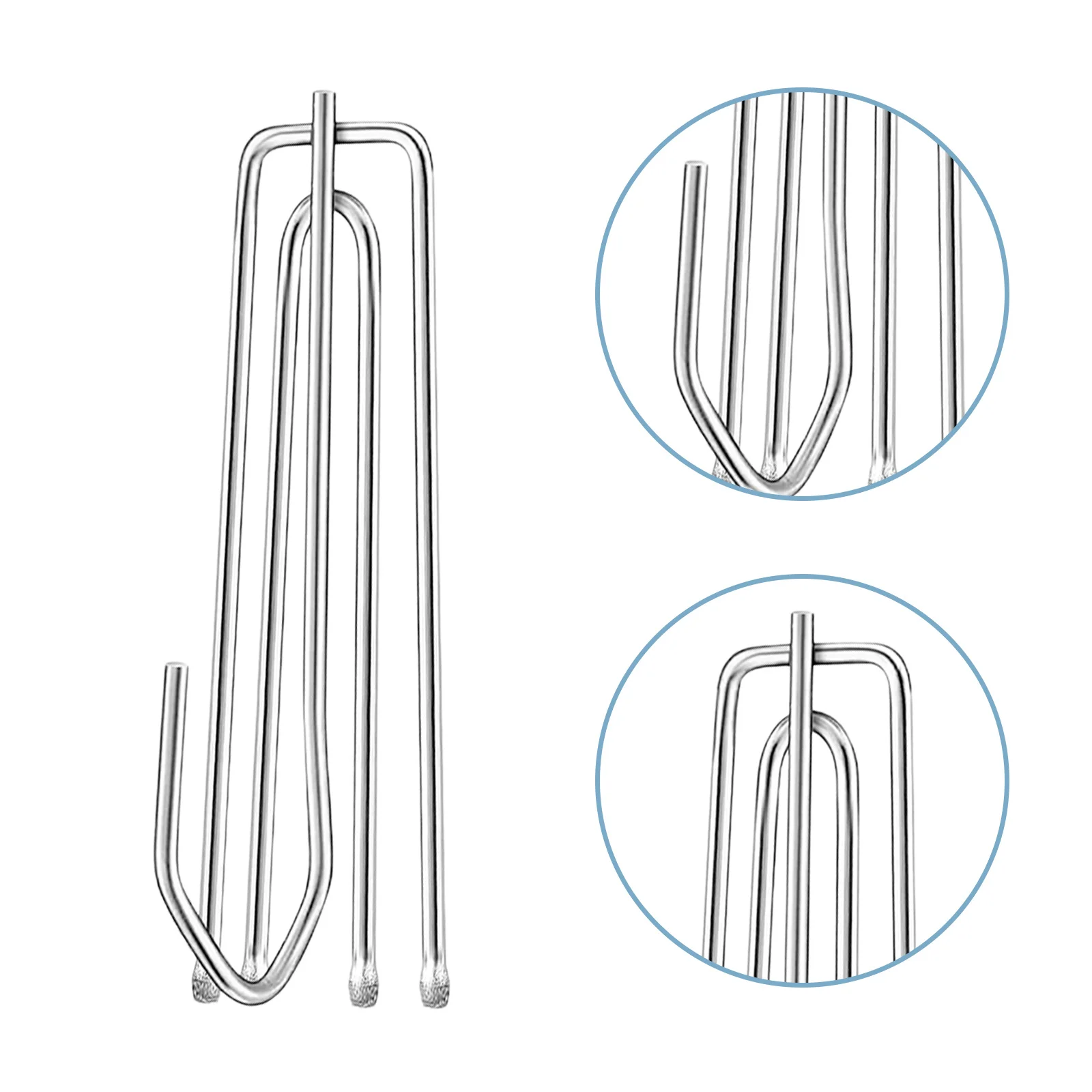 

30pcs Curtain Steel Pleated Drapes Metal Pinch Pleater Drapery Tape Hooks Window Pleated Curtain Hooks Shower Door