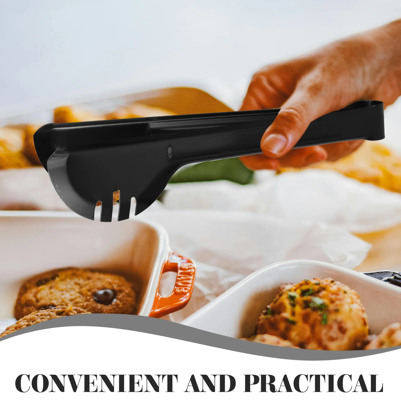 

1Set Stainless Steel Utensils Set Durable Comfortable Handle Serving Set for Restaurants Hotels Parties Buffet Reusable
