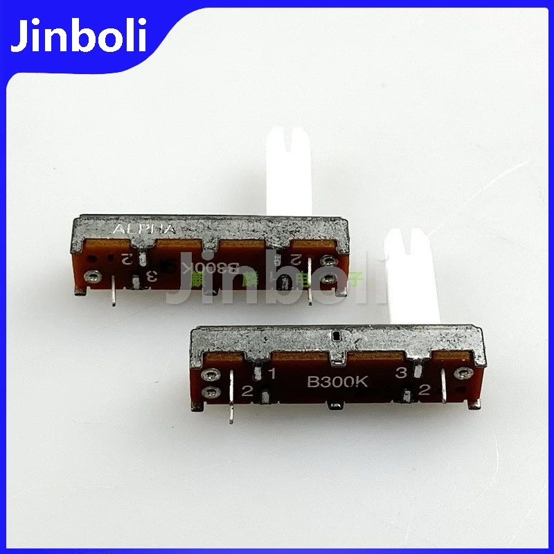3PCS 35mm B300K Single 3-pin Straight Slide Potentiometer Mixer Tuning Dimmen Fader