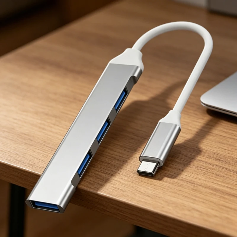 

4-Port Multi-Splitter Type C Hub USB Adapter OTG for Xiaomi Lenovo MacBook 13 15 Air pro PC - Computer Accessories