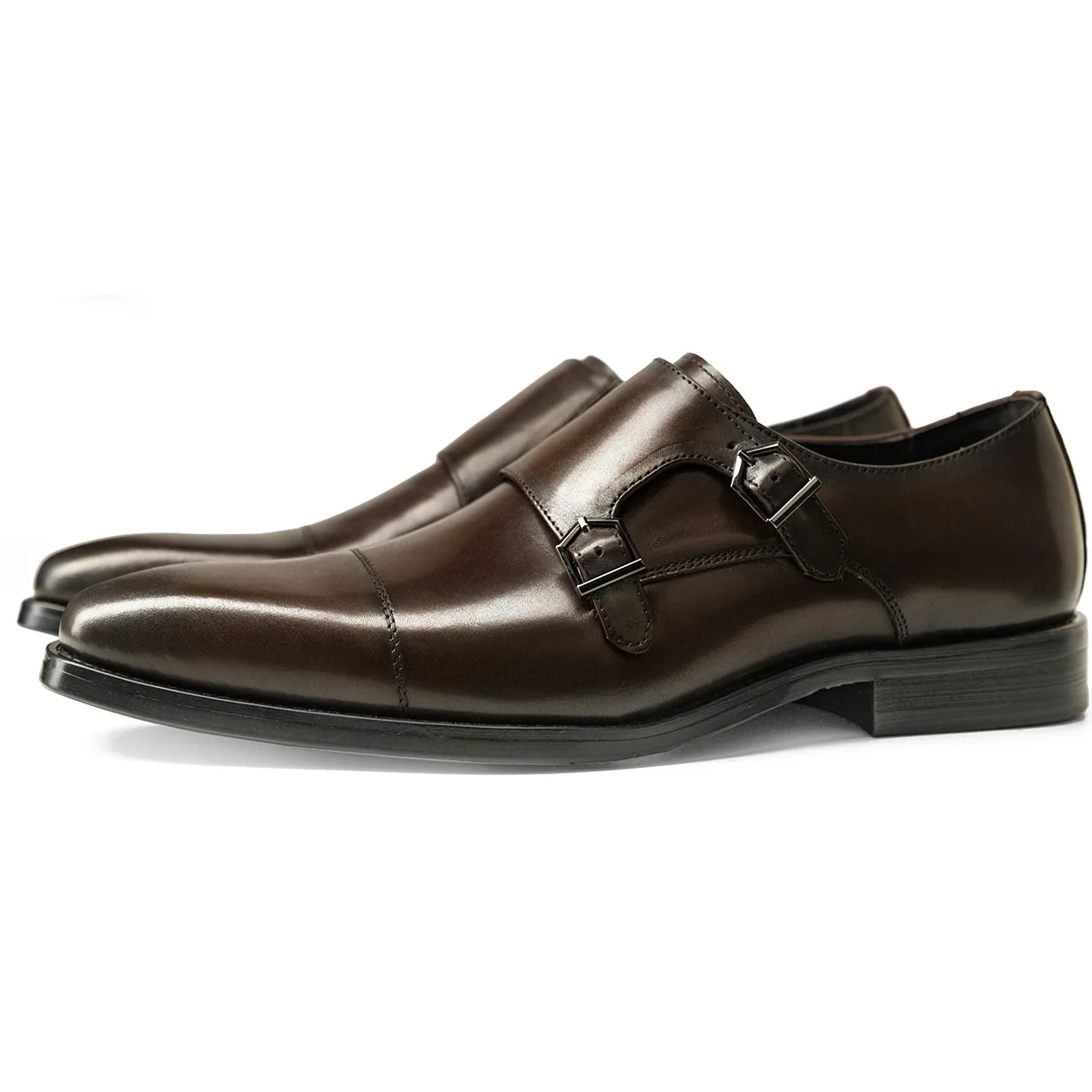 

Men's Leather Shoes New Business Dress Shoes Men's Korean Version Men's Cowhide Monk Shoes