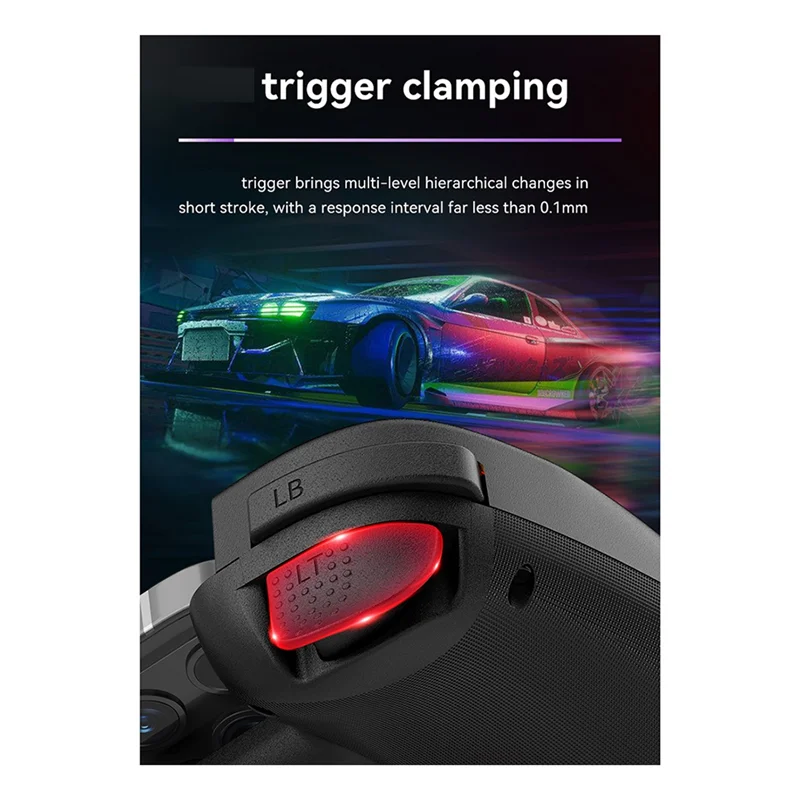 Y19A D8 المحمول تمتد مع لوحة ألعاب خفيفة لقاعة مزدوجة سماعة لاسلكية تعمل بالبلوتوث الكمبيوتر اللوحي التبديل الجسم الاهتزاز قبضة