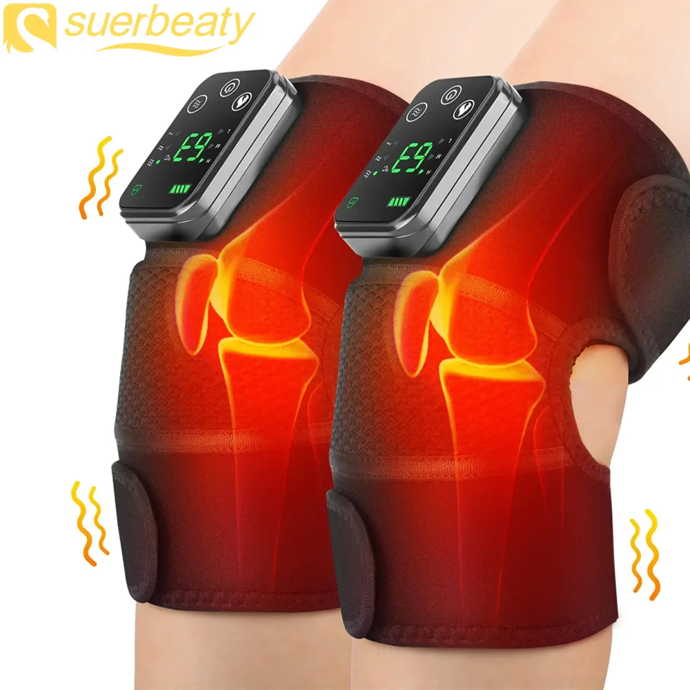 Dual Scharnierende Kniebrace Kniesteun voor Gezwollen Pees Ligament Meniscus Letsel Knie Temperatuur Massager