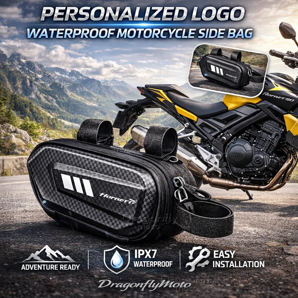 

Для Honda CB750 Hornet 2025-2026: Мотоциклетная боковая сумка Hornet750 с индивидуальным логотипом, водонепроницаемая, жесткий корпус, седельная сумка