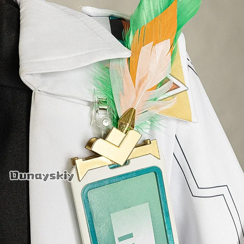 CyIFA تأثيري لعبة GENSHIN تأثير زي قميص ، السراويل ، سترة ، حزام مجموعة للجنسين الزي أنيمي IFA شعر مستعار الدعامة لعب الأدوار البدلة xs-3 #4