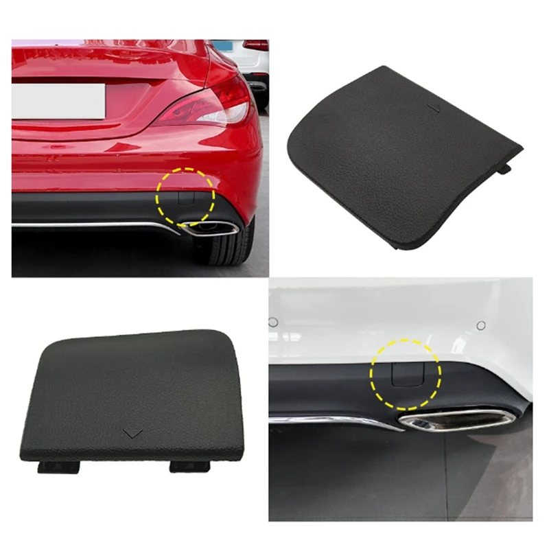 Capuchon de couverture de crochet de remorquage de pare-chocs arrière de voiture 1178853400 pour Mercedes-Benz CLA-CLASS W117 2016-2019