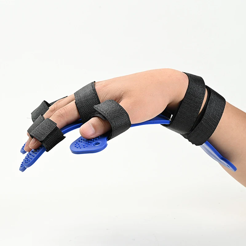 Hand Wrist Finger Orthotics Fixed Splint Fingerboard Stroke Hemiplegia Hand Support Brace with Belt Finger Corrector Board Tool