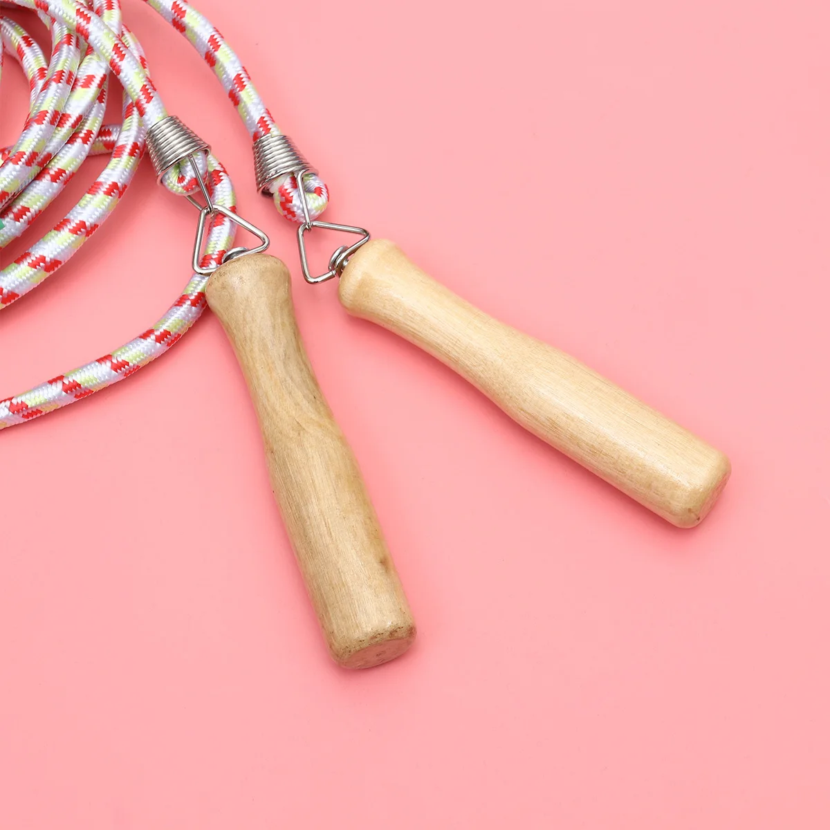 

1Pcs Wooden Handle Skipping Rope Durable Lightweight Portable Exercise Fitness Jump Rope for Adults Training Sports Weight