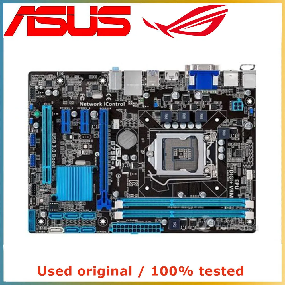 

For ASUS B75M-A Computer Motherboard LGA 1155 DDR3 16G For Intel B75 P8B75 Desktop Mainboard SATA III PCI-E 3.0 X16