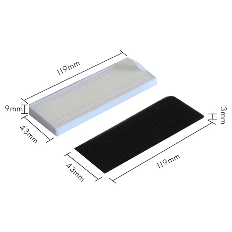 Ac66 para cocotec conga 1090 1790 titânio ultra robô vácuo peças de reposição acessórios escova principal filtro hepa