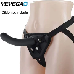 Wearable Strap-on Harness Compatible Suction Cup Dildo Adjustable Harness Sex Toy for Women Man Lesbian Female Play