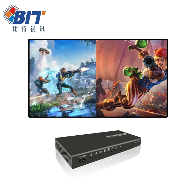 Bitvisus 1080p Multi Viewer 16 Channel Video Switcher Professional Audio Visual Lighting System Infrared Remote Control