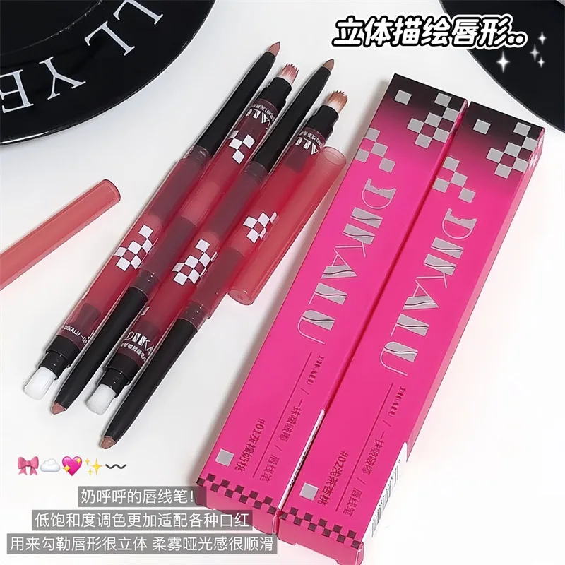 Sketch Lip Liner Waterproof Long Lasting No Smudge Nude Color Matte Velvet Plumper for Women Lip Contour